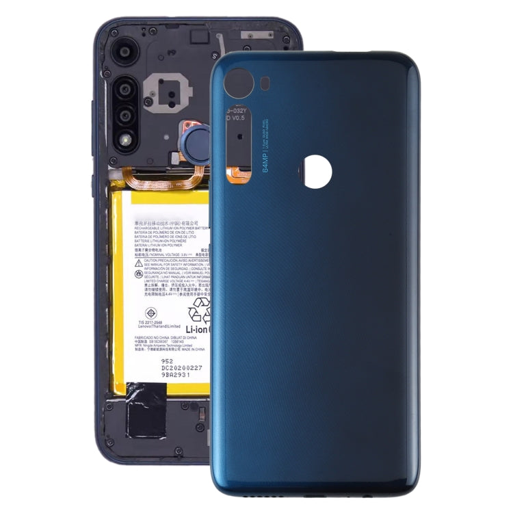 Replacement Blue Battery Back Cover for Motorola Moto One Fusion Plus PAKF0002IN