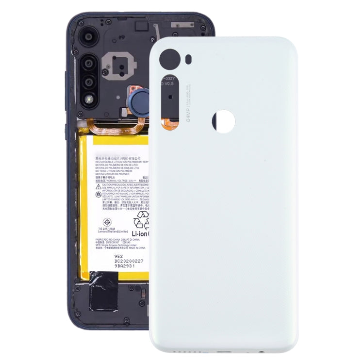 Battery Back Cover for Motorola Moto One Fusion Plus PAKF0002IN (White) - Quality Checked and Seamless Fit