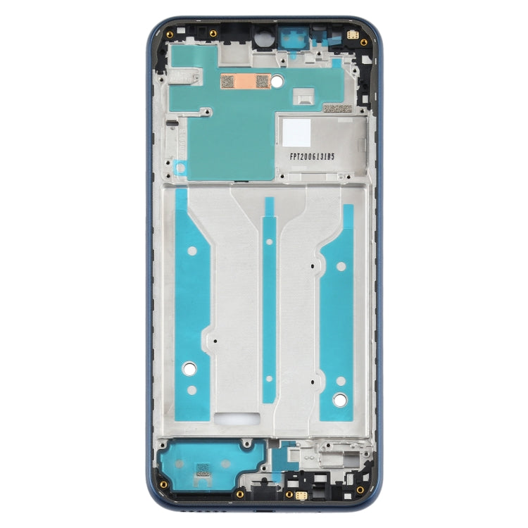 Motorola Moto E (2020) Front Housing LCD Frame Bezel Plate - Blue