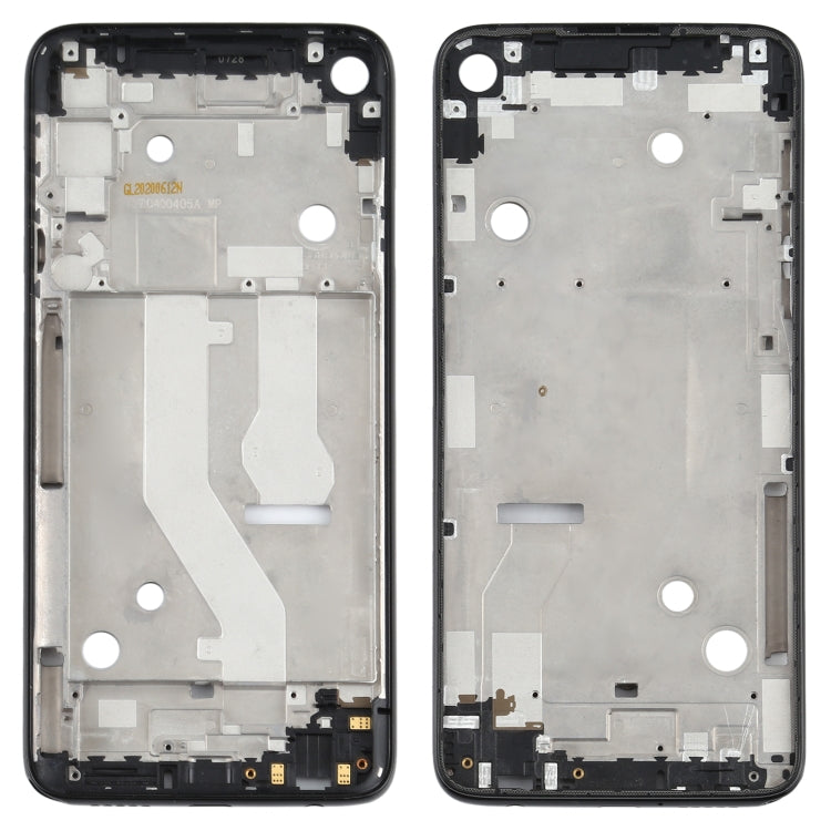 Front Housing LCD Frame Bezel Plate for Motorola Moto G Stylus XT2043 XT2043-4 (Black) - Replacement Part for Enhanced Device Appearance