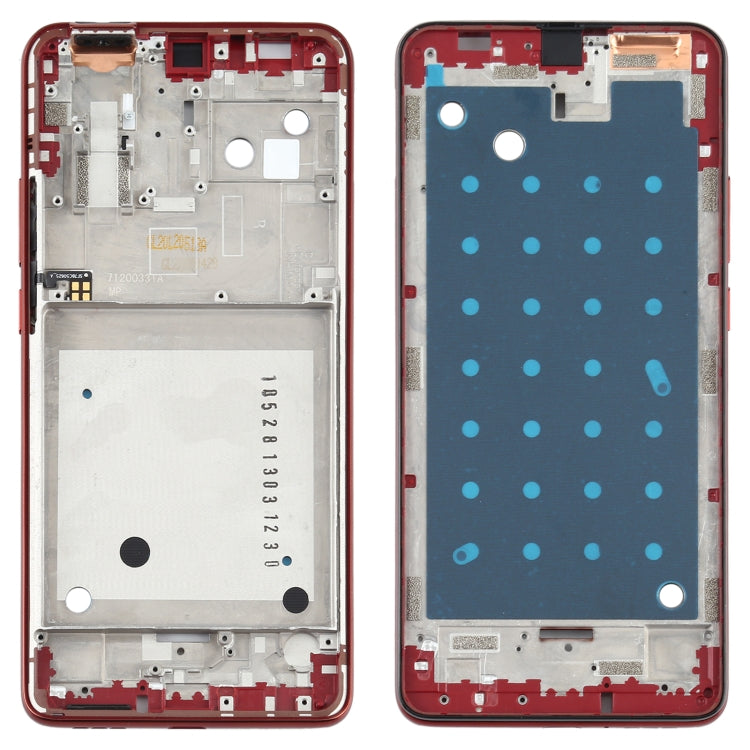 Motorola One Hyper Front Housing LCD Frame Bezel Plate - Orange