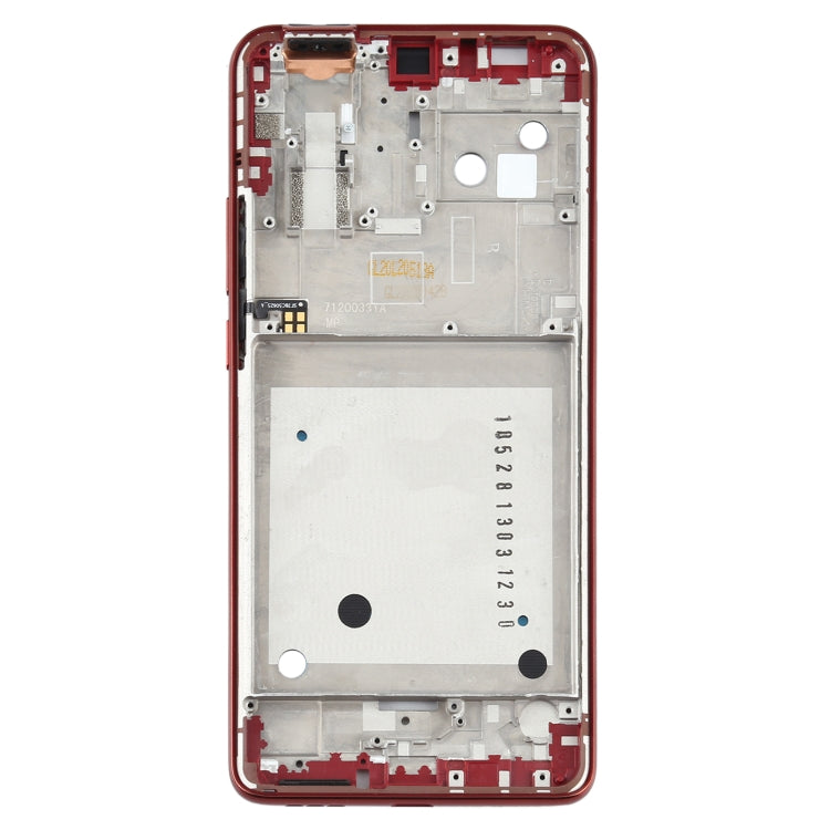 Motorola One Hyper Front Housing LCD Frame Bezel Plate - Orange