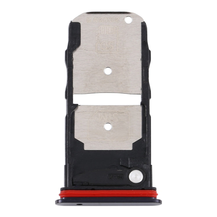 SIM Card Tray and Micro SD Card Tray for Motorola Edge XT2063-3 (Black)