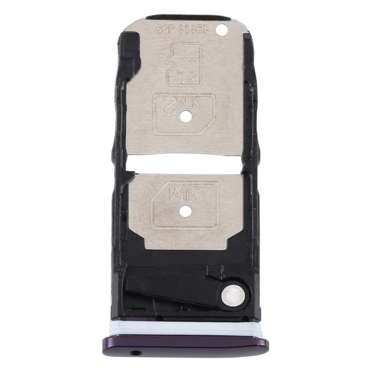 Purple SIM Card Tray and Micro SD Card Tray for Motorola One Zoom