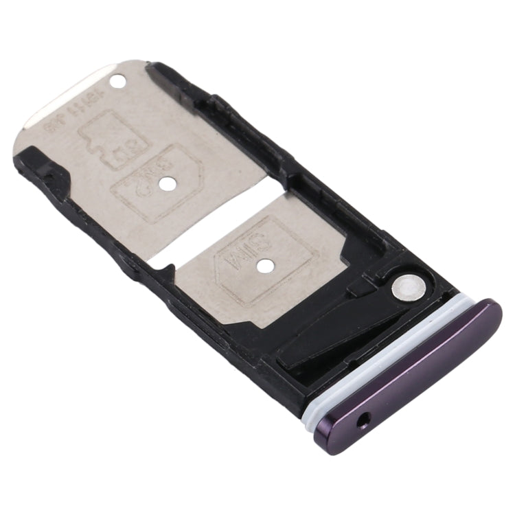 Purple SIM Card Tray and Micro SD Card Tray for Motorola One Zoom