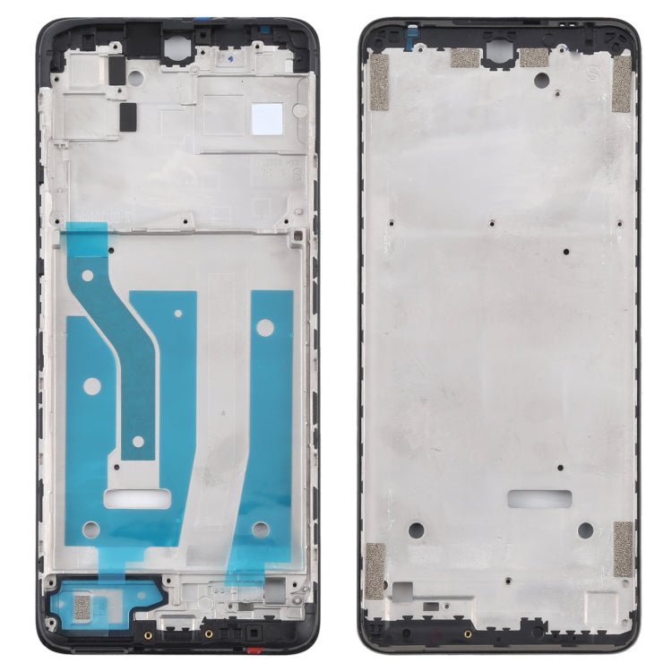 Front Housing LCD Frame Bezel Plate for Motorola Moto G60S XT2133-2 (Black)