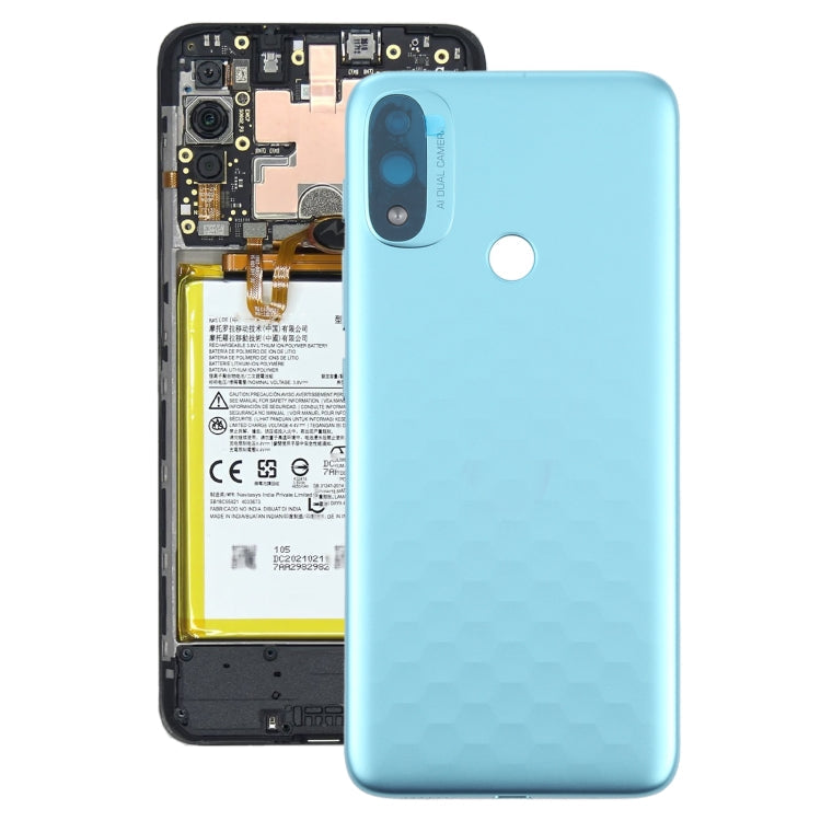 Battery Back Cover for Motorola Moto E20 XT2155 XT2155-1 (Blue)