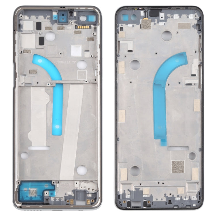 Front Housing LCD Frame Bezel Plate for Motorola Moto G100 XT2125 XT2125-4 (Silver)