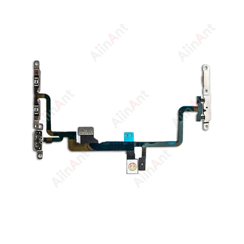 AiinAnt FlashLight Buttons Volume Power Flex Cable For iPhone 11 Pro X XR Xs Max 5s SE 6s 7 8 Plus SE 2 3 2020 2022 Repair Parts