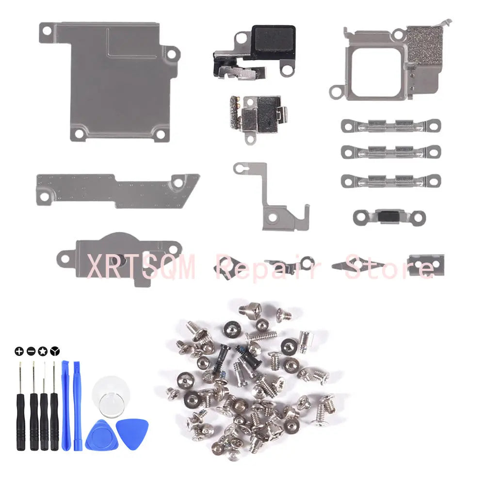 Inner Repair Replacement Spare Parts Holder Bracket Fastening Pad for iPhone 5 5S 6 6S 6Plus 7 8 7Plus X with Full Set Screws