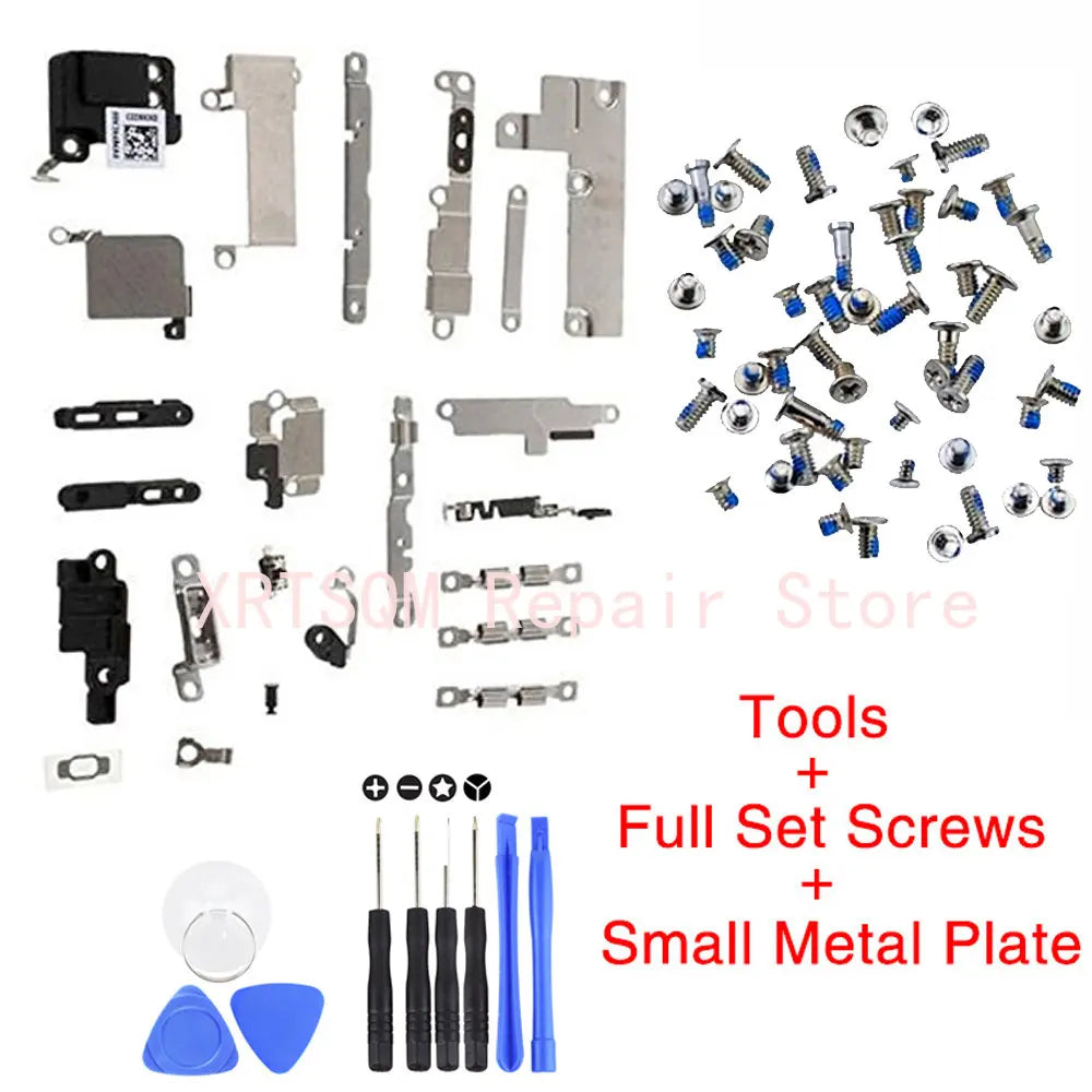 Inner Repair Replacement Spare Parts Holder Bracket Fastening Pad for iPhone 5 5S 6 6S 6Plus 7 8 7Plus X with Full Set Screws