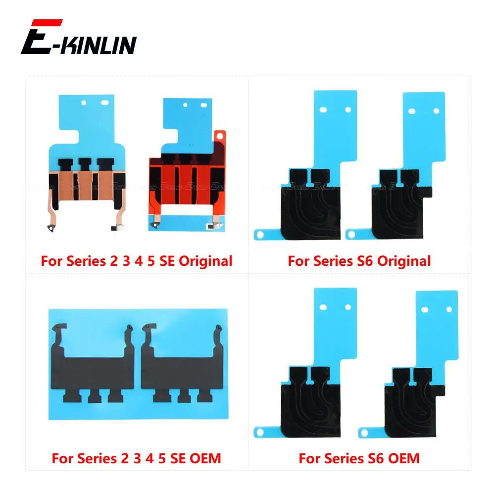 2pcs For Apple Watch Series 7 8 4 5 SE 6 45mm 41mm 40mm 44mm Black Heat LCD Flex Cable Adhesive Stickers Glue Repair Parts