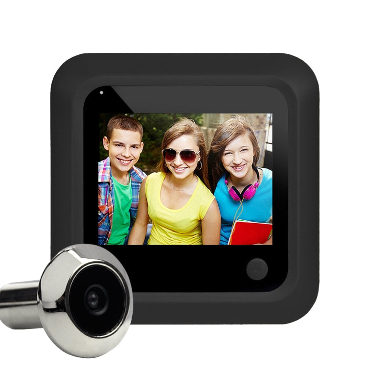 X5 2.4 inch HD Screen Intelligent Peephole Viewer with 2MP Security Camera - Black