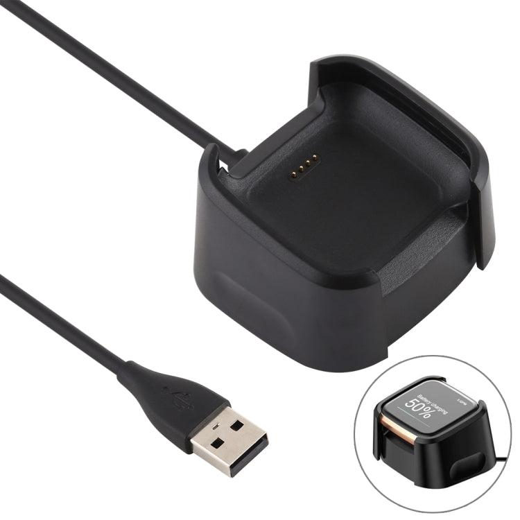 Fitbit Versa 2 Wireless Charger with 1m Cable for Effortless Charging (Black)