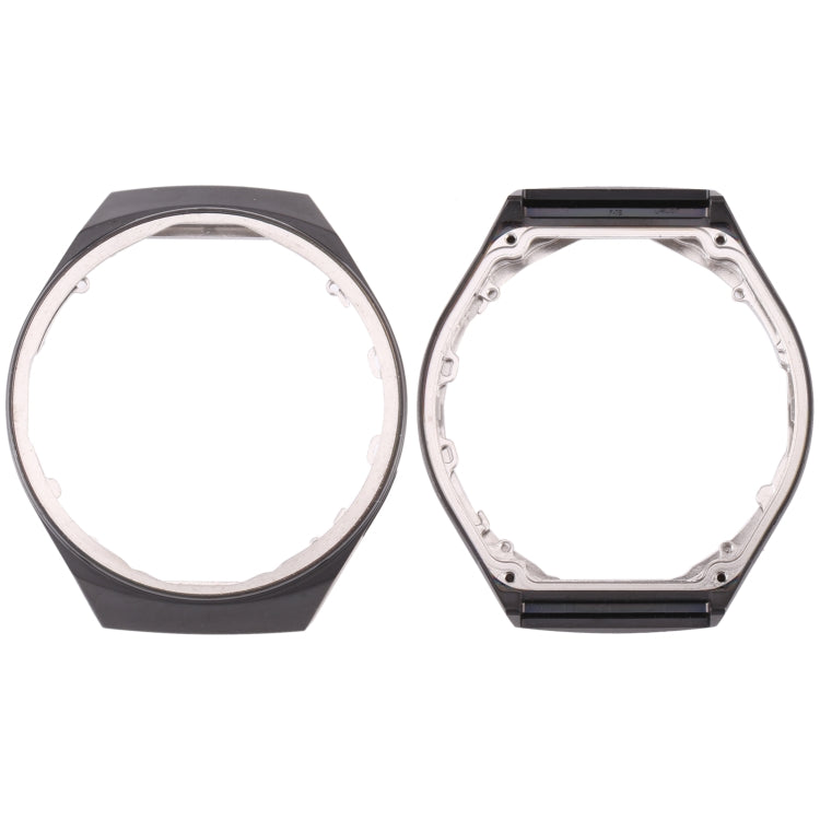 LCD Screen Frame Bezel Plate Replacement for Huawei Watch GT 2E HCT-B19 (Black)