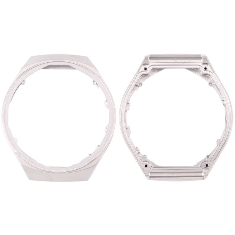 Silver LCD Screen Frame Bezel Plate for Huawei Watch GT 2E HCT-B19 - Upgrade Your Watch's Aesthetics and Functionality