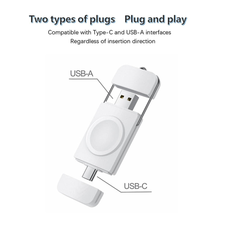 Fast Magnetic Wireless Charger for Apple Watch Series (White)