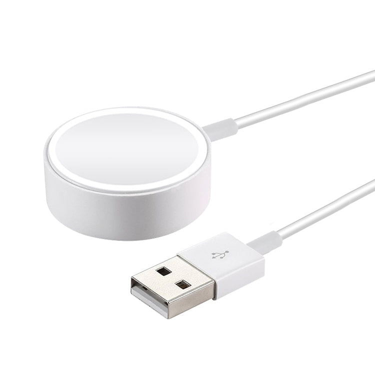 Magnetic Wireless Charger for Apple Watch Series 7 & 6 & 5 & 4 & 3 & 2 in White with Heat Dissipation Shell