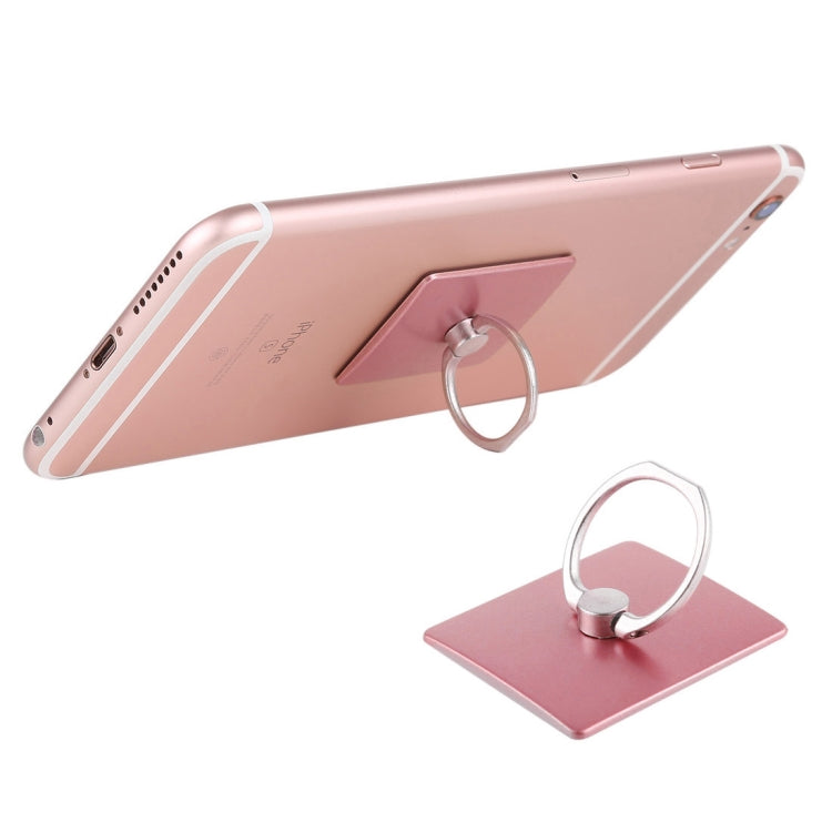 Rose Gold Compact Cell Phone Holder with 360-Degree Rotation