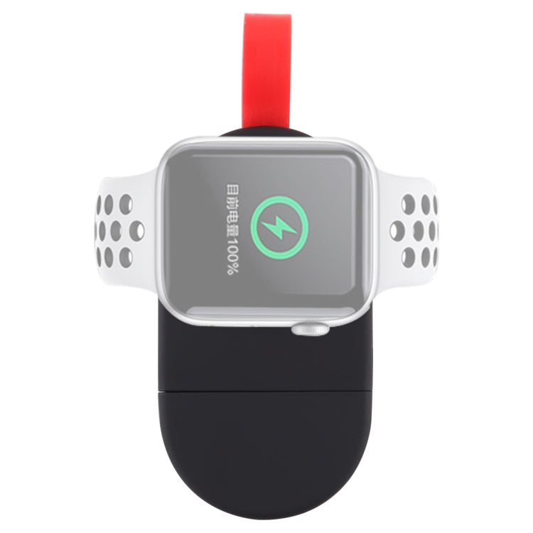 Portable Magnetic Wireless Charger for Apple Watch Series in Black