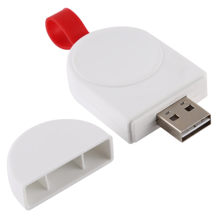 Portable Magnetic Wireless Charger for Apple Watch Series (White)