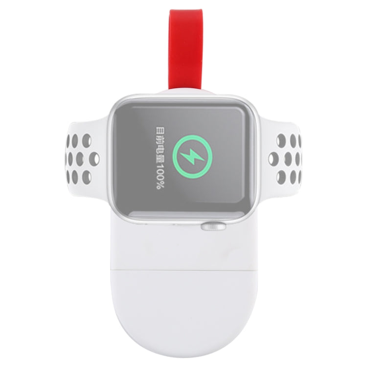 Portable Magnetic Wireless Charger for Apple Watch Series (White)