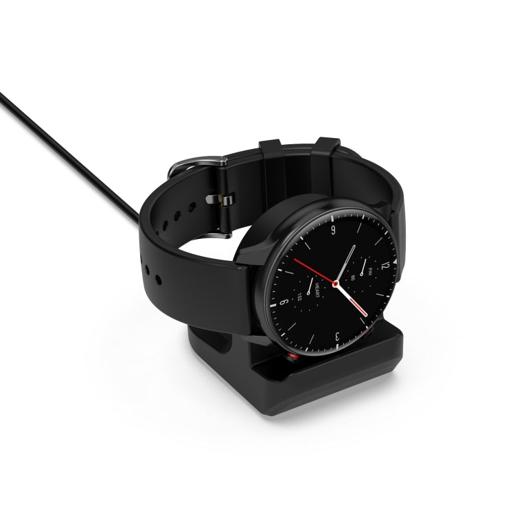 Silicone Charging Bracket for Amazfit T-Rex 2 Smartwatch (Black)