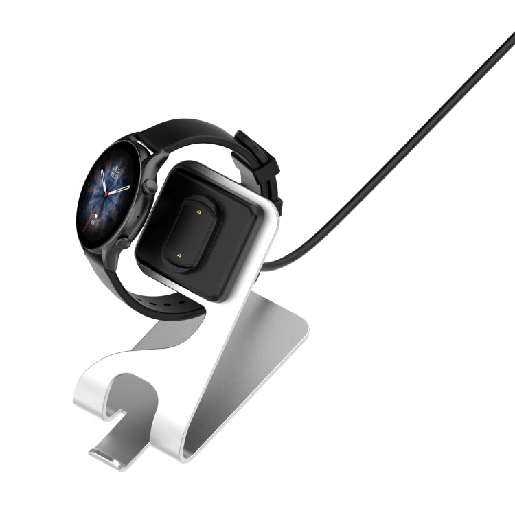 Rotatable Magnetic Charging Base for Amazfit GTR3 / GTR3 Pro / GTS3 (Silver)