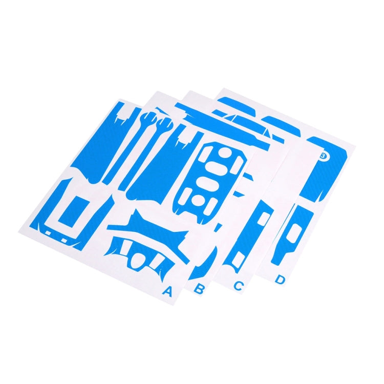 Blue Waterproof Carbon Fiber Sticker Kit for DJI Mavic 2 Pro/Zoom