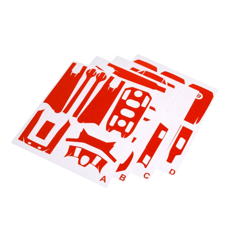 Sunnylife Carbon Fiber Waterproof All-surround 3D PVC Sticker Kit for DJI Mavic 2 Pro / Zoom Drone Quadcopter(Red) - Enhance and Protect Your DJI Mavic 2 Pro/Zoom Drone