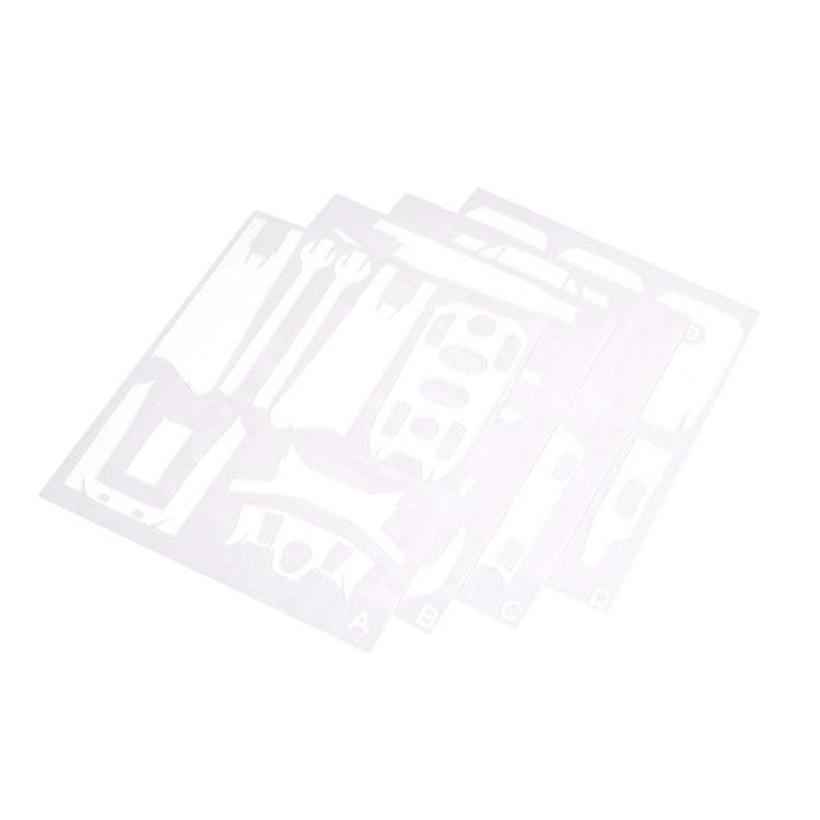 Sunnylife Carbon Fiber Waterproof All-surround 3D PVC Sticker Kit for DJI Mavic 2 Pro / Zoom (White)