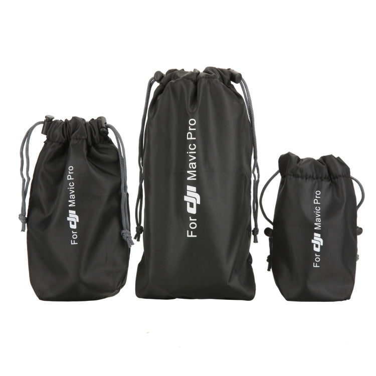 3 in 1 Quadcopter, Transmitter, and Battery Storage Bags for DJI Mavic Pro in Black
