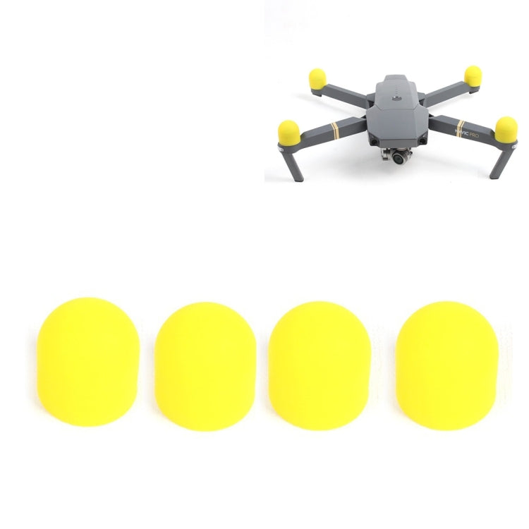 Motor Protective Cover Set for DJI Mavic Pro - Yellow (4 Pieces)