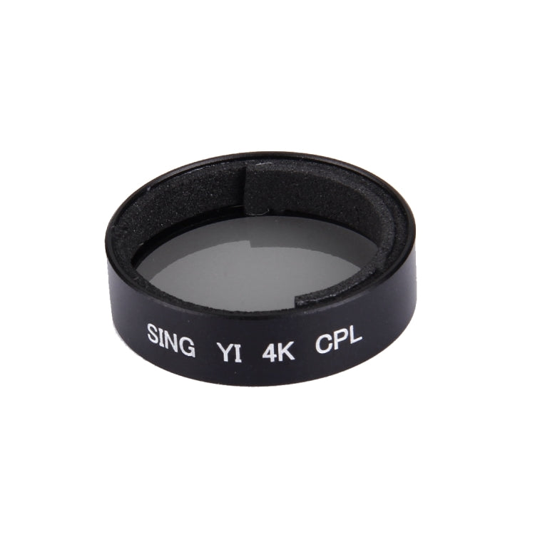 Xiaomi Xiaoyi Yi II Sport Action Camera Proffesional 4K CPL Filter by SING (Black)