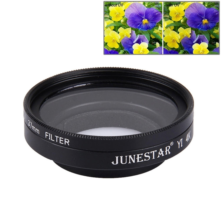 JUNESTAR UV Filter and Lens Protective Cap for Xiaomi Xiaoyi Yi II 4K Sport Action Camera
