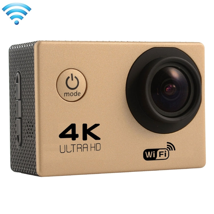 F60 2.0 inch Screen Gold WiFi Sport Action Camera Camcorder with Waterproof Housing Case