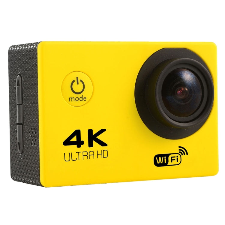 F60 2.0 inch Screen Waterproof WiFi Sport Action Camera Camcorder with 170 Degrees Wide Angle and Support for 64GB Micro SD Card (Yellow)