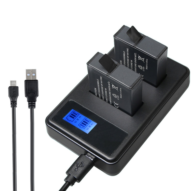 Dual Battery Charger with LCD Screen for GoPro HERO5
