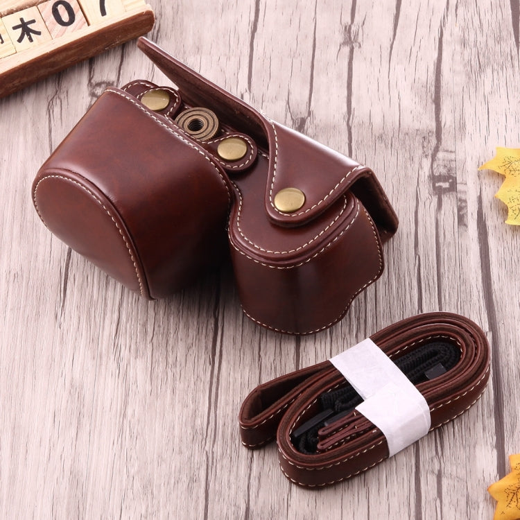 Protective PU Leather Camera Bag with Strap for Sony A6000 / A6300 / Nex 6 (Coffee)