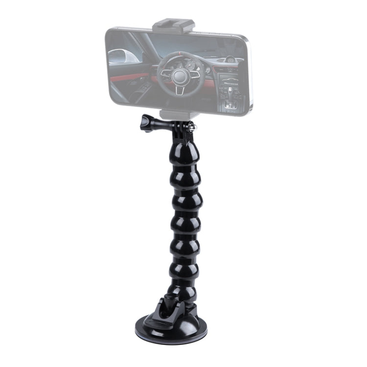 Extended Black Suction Cup Jaws Flex Clamp Mount