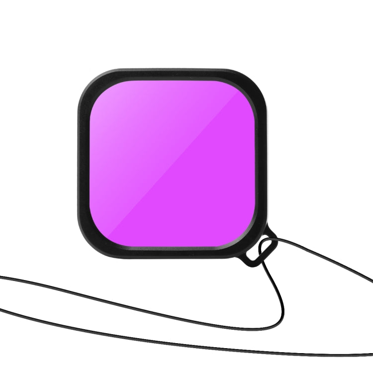GoPro HERO10/9 Black Waterproof Case with Touch Back Cover and Color Lens Filters (Purple)