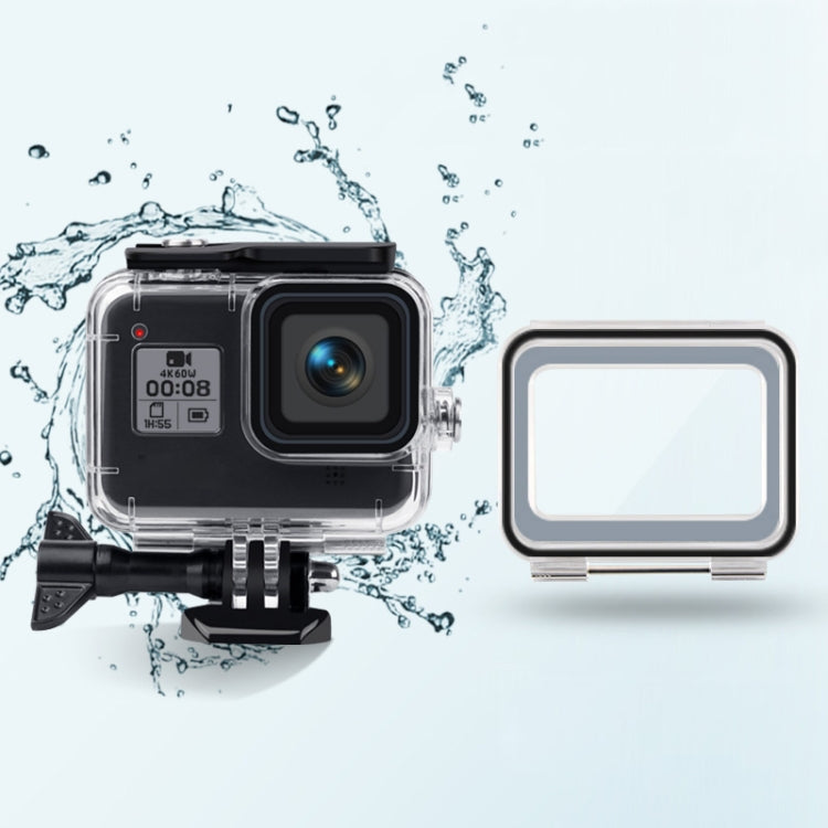 GoPro HERO8 Black Waterproof Case with Touch Back Cover (45m Depth)