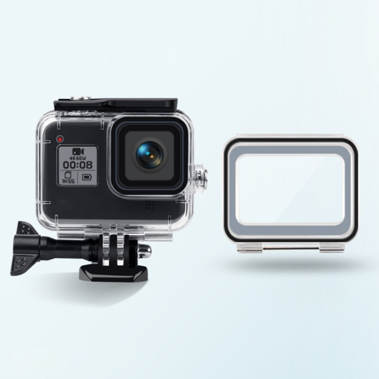 GoPro HERO8 Black Waterproof Case with Touch Back Cover (45m Depth)