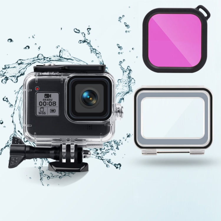 GoPro HERO8 Black Underwater Kit with Waterproof Case and Color Filters (Purple)