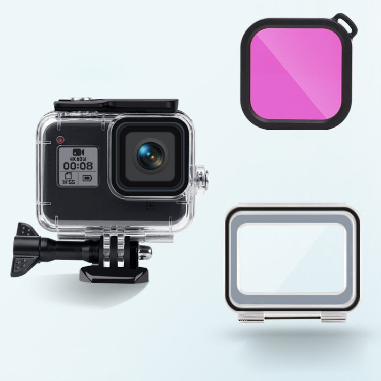 GoPro HERO8 Black Underwater Kit with Waterproof Case and Color Filters (Purple)