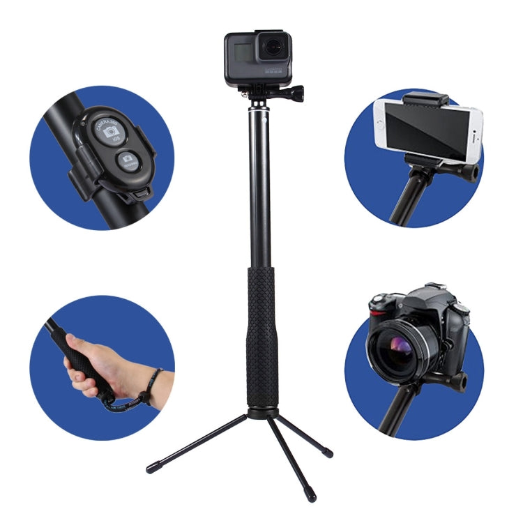 Extendable Selfie Stick and Tripod Set with Remote Control