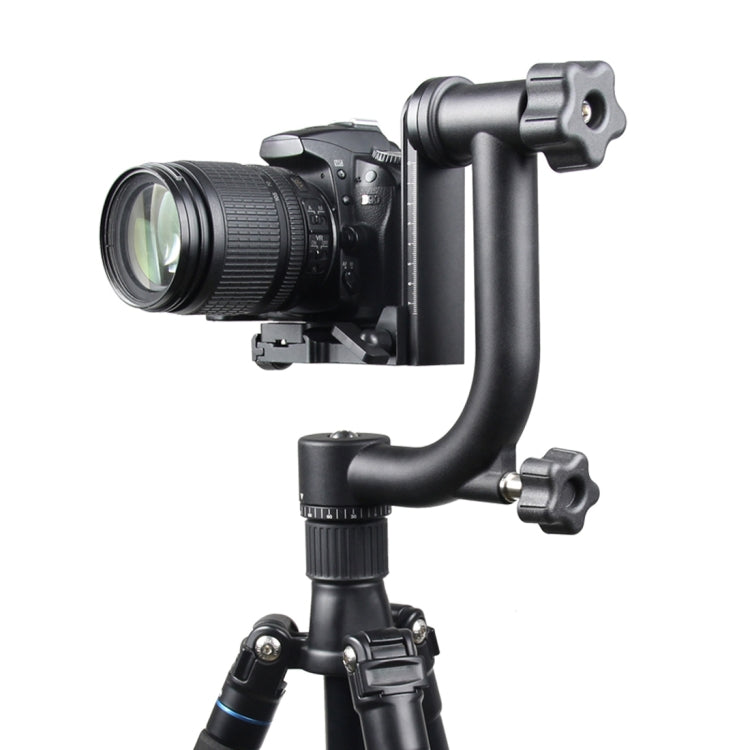 YELANGU 360 Degree Gimbal Tripod Head for SLR and DV Cameras (Black)