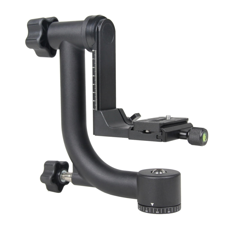 YELANGU 360 Degree Gimbal Tripod Head for SLR and DV Cameras (Black)