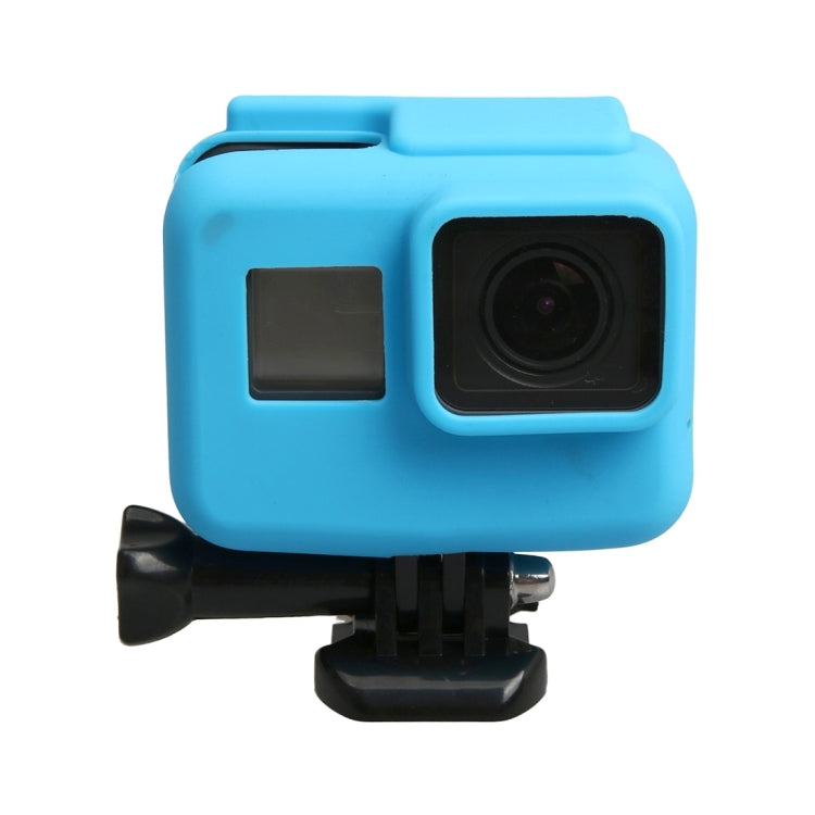 Silicone Border Frame Mount Protective Case for GoPro HERO5 (Blue)