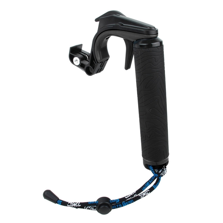 TMC HR391 Shutter Trigger Floating Hand Grip for GoPro and Xiaomi Cameras with Buoyancy Stick and Anti-Lost Strap (Black)
